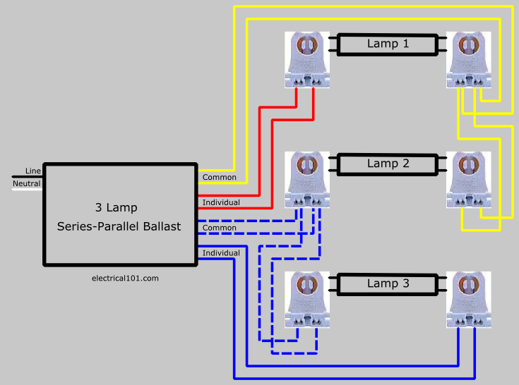 3 Lamp Series-Parallel Ballast