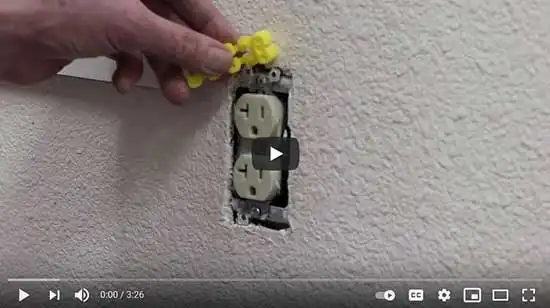 How to Repair Loose or Sunken Electrical Outlets Video